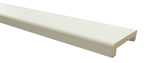 Nez de cloison MDF prépeint blanc 11x74 2m50
